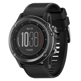 26mm Width Soft Silicone Easy Fit Band Strap For Fenix 5X / Fenix 3/3HR GPS Watch - Intl June 2018 - 4 26mm Width Soft Silicone Easy Fit Band Strap for Fenix 5X / Fenix 3/3HR GPS Watch - intl - 4