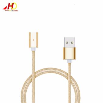 2in1 Magnetic Lightning And Micro USB Nylon Cable For IOs & Android (Gold) June 2018 - 2 2in1 Magnetic Lightning and Micro USB Nylon Cable for iOs & Android (Gold) - 2