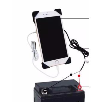 2in1 Phone Holder With USB Charger For Motorcycle (Black) June 2018 - 4 2in1 phone Holder With USB Charger for Motorcycle (Black) - 4