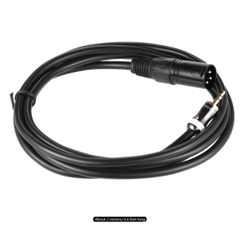 2m/ 6.6ft XLR Male To 3.5mm Plug Audio Cable Cord For ComputerMixer Mixing Console Loudspeaker Outdoorfree - INTL June 2018 - 4 2m/ 6.6ft XLR Male to 3.5mm Plug Audio Cable Cord for ComputerMixer Mixing Console Loudspeaker Outdoorfree - INTL - 4