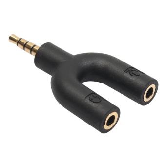 2Pcs 3.5mm Stereo Audio Jack Earphone Headphone 2 Way U SplitterAdapter - Intl June 2018 - 4 2Pcs 3.5mm Stereo Audio Jack Earphone Headphone 2 Way U SplitterAdapter - intl - 4