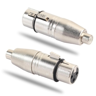 2x XLR 3pin Female To RCA Female Socket Microphone Audio AdapterConnector - Intl June 2018 - 3 2x XLR 3pin Female to RCA Female Socket Microphone Audio AdapterConnector - intl - 3