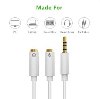 3.5mm Plug Headphone Mic Audio Splitter Cable (Black) June 2018 - 4 3.5mm Plug Headphone Mic Audio Splitter Cable (Black) - 4