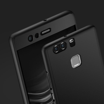 360 Full Body Coverage Protection Hard Slim Ultra-thin Hybrid Case Cover & Skin With Tempered Glass Screen Protector For Huawei P9 Lite (Black) - Intl June 2018 - 4 360 Full Body Coverage Protection Hard Slim Ultra-thin Hybrid Case Cover & Skin with Tempered Glass Screen Protector for Huawei P9 Lite (Black) - intl - 4