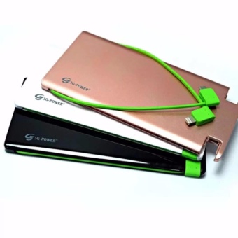3G 12000mAh Power Ultra Slim Power Bank With Built-in Cable ForSmartphones And Tablets June 2018 - 2 3G 12000mAh Power Ultra Slim Power Bank with Built-in Cable forSmartphones and Tablets - 2