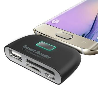 4-in-1 Micro-USB OTG/TF/SD Smart Card Reader Adapter With Micro-USBCharging Port Connection Kit For Android Smartphones/ Tablet - Intl June 2018 - 4 4-in-1 Micro-USB OTG/TF/SD Smart Card Reader Adapter with Micro-USBCharging Port Connection Kit for Android Smartphones/ Tablet - intl - 4
