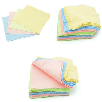 4ever 10pcs 13 X 13cm Glasses Lens Cloth Microfiber Phone Camera Sunglasses Wipes Computer Lcd Monitor IPad Cleaning Tools Eyewear Accessories - Intl June 2018 - 4 4ever 10pcs 13 x 13cm Glasses Lens Cloth Microfiber Phone Camera Sunglasses Wipes Computer Lcd Monitor iPad Cleaning Tools Eyewear Accessories - intl - 4
