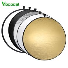 5 In 1 Portable Collapsible Round 60cm Camera Lighting Photo Disc Reflector Diffuser Kit With Carrying