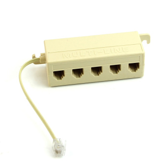 5 Ways Outlet Phone Modular RJ11 Line Jack Telephone SplitterAdapter Connector June 2018 - 2 5 Ways Outlet Phone Modular RJ11 Line Jack Telephone SplitterAdapter Connector - 2