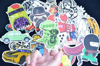 50 PCS Car Styling JDM Decal Stickers For Graffiti Car Covers Skateboard Snowboard Motorcycle Bike Laptop Sticker Accessories - Intl June 2018 - 3 50 PCS Car Styling JDM Decal Stickers for Graffiti Car Covers Skateboard Snowboard Motorcycle Bike Laptop Sticker Accessories - intl - 3