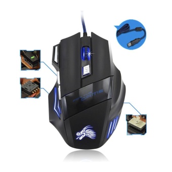 5500DPI 7 Button LED Optical USB Wired Gaming Mouse Mice For ProGamer - Intl June 2018 - 5 5500DPI 7 Button LED Optical USB Wired Gaming Mouse Mice For ProGamer - intl - 5