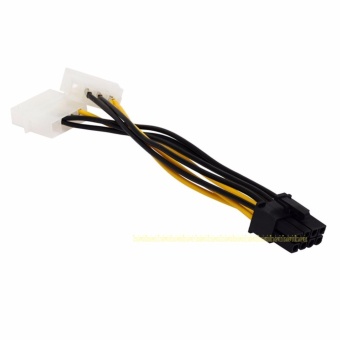 6 Inch 2 X Molex 4 Pin To 8-Pin PCI Express Video Card Pci-e ATX PSU Power Converter Cable - Intl April 2018 - 2 6 inch 2 x Molex 4 pin to 8-Pin PCI Express Video Card Pci-e ATX PSU Power Converter Cable - intl - 2