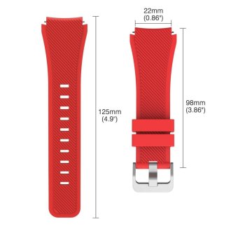 6 PACK Soft Silicone Sport Replacement Strap Band For Samsung GearS3 Frontier SM-R760 SM-R765/S3 Classic SM-R770/Moto 360 2nd Gen46mm Smart Watch - Intl June 2018 - 2 6 PACK Soft Silicone Sport Replacement Strap Band for Samsung GearS3 Frontier SM-R760 SM-R765/S3 Classic SM-R770/Moto 360 2nd Gen46mm Smart Watch - intl - 2