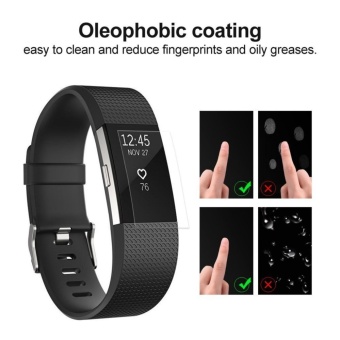 6-Pack Ultra-clear Hardness Ultra-clear Hardness Full CoverageScreen Protector For Fitbit Charge 2(Clear) - Intl June 2018 - 5 6-Pack Ultra-clear Hardness Ultra-clear Hardness Full CoverageScreen Protector for Fitbit Charge 2(Clear) - intl - 5