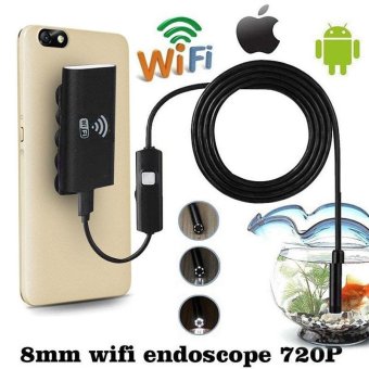 8mm WIFI Endoscope LED 3.5m Hard Cable Tube 1.0MP Camera For IPhone IOS Android - Intl April 2018 - 2 8mm WIFI Endoscope LED 3.5m Hard Cable Tube 1.0MP Camera For iPhone iOS Android - intl - 2