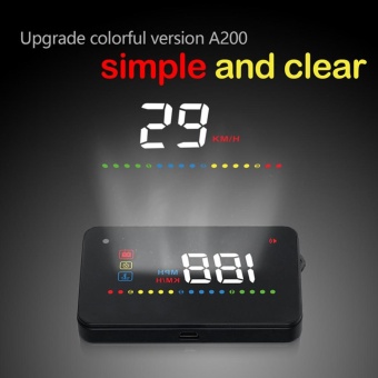 A200 3.5 Inch Universal Car GPS HUD Head Up Display + OBD2Interface OverSpeed Warning - Intl June 2018 - 2 A200 3.5 Inch Universal Car GPS HUD Head Up Display + OBD2Interface OverSpeed Warning - intl - 2