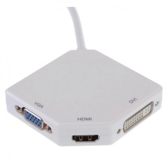 AK Mini DisplayPort Thunderbolt To DVI VGA HDMI 3-in-1 AdapterCable Converter For Notebook/Apple Mac Book/MacBook Pro/MacBookAir/Mac Mini/Surface Pro 1/2/3 (White) June 2018 - 3 AK Mini DisplayPort Thunderbolt To DVI VGA HDMI 3-in-1 AdapterCable Converter for Notebook/Apple Mac Book/MacBook Pro/MacBookAir/Mac Mini/Surface Pro 1/2/3 (White) - 3