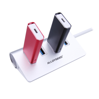 ALLOYSEED CZH-H056 4 Port USB 3.0 Portable Aluminum Hub(White) April 2018 - 3 ALLOYSEED CZH-H056 4 Port USB 3.0 Portable Aluminum Hub(White) - 3