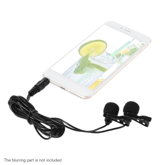 Andoer 150cm Cellphone Smartphone Mini Dual-Headed Omni-DirectionalMic Microphone With Collar Clip For IPad IPhone5 6s 6 PlusSmartphones - Intl June 2018 - 5 Andoer 150cm Cellphone Smartphone Mini Dual-Headed Omni-DirectionalMic Microphone with Collar Clip for iPad iPhone5 6s 6 PlusSmartphones - intl - 5