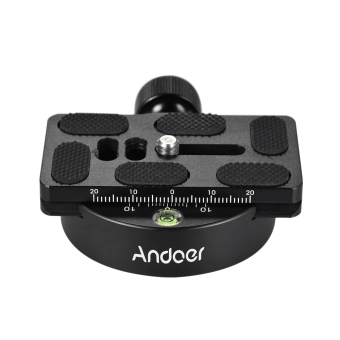Andoer KZ-40 Universal Aluminum Alloy Tripod Head Disc Clamp Adapter W/ PU-70 Quick Release Plate Compatible For Arca Swiss April 2018 - 5 Andoer KZ-40 Universal Aluminum Alloy Tripod Head Disc Clamp Adapter w/ PU-70 Quick Release Plate Compatible for Arca Swiss - 5