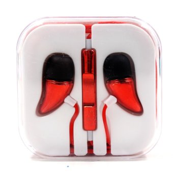 Android Essentials Metallic Horn Powerful Bass In-Ear-Headphoneswith Volume Control (Red) June 2018 - 2 Android Essentials Metallic Horn Powerful Bass In-Ear-Headphoneswith Volume Control (Red) - 2