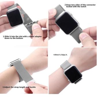 Apple Watch Band - 42mm Milanese Loop Stainless Steel Bracelet Strap Magnetic Closure Clasp - Replacement Wrist Band For IWatch Series 1 Series 2 Sport & Edition - Intl June 2018 - 5 Apple Watch Band - 42mm Milanese Loop Stainless Steel Bracelet Strap Magnetic Closure Clasp - Replacement Wrist Band for iWatch Series 1 Series 2 Sport & Edition - intl - 5