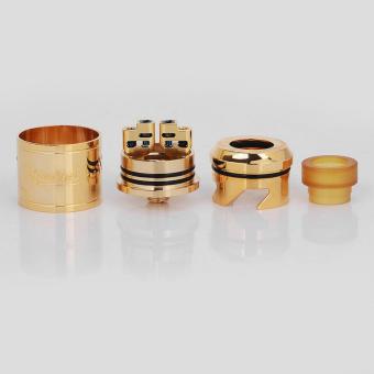 Authentic GeekVape Peerless RDA Special Edition RebuildableDripping Vape Atomizer - Gold, Stainless Steel, 24mm Diameter April 2018 - 4 Authentic GeekVape Peerless RDA Special Edition RebuildableDripping Vape Atomizer - Gold, Stainless Steel, 24mm Diameter - 4