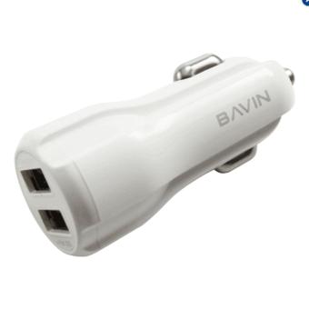 Bavin 3.4A USB Car Charger Support Fast Charger For Samsung (White) June 2018 - 2 Bavin 3.4A USB Car Charger Support Fast Charger for Samsung (White) - 2