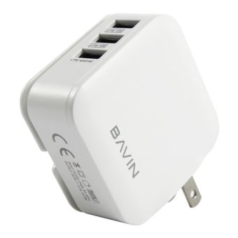Bavin C-AC221 3-Port USB Universal Fast Charger With IPhone DataCable (White) June 2018 - 2 Bavin C-AC221 3-Port USB Universal Fast Charger with iPhone DataCable (White) - 2