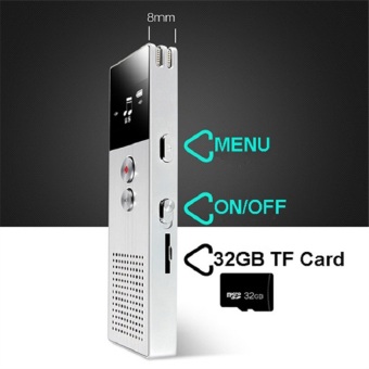 BENJIE M23 8GB Digital Voice Recorder 20m Professional AudioRecorder Portable One Key Recorder (Silver) - Intl June 2018 - 3 BENJIE M23 8GB Digital Voice Recorder 20m Professional AudioRecorder Portable One Key Recorder (Silver) - intl - 3
