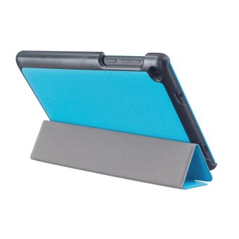 BYT KST Pattern Solid Color Tablet Leather Flip Cover Case WithStand Function For Lenovo Tab 3 7 Essential TB-710F/I (Light Blue) June 2018 - 5 BYT KST Pattern Solid Color Tablet Leather Flip Cover Case withStand Function for Lenovo Tab 3 7 Essential TB-710F/I (Light Blue) - 5