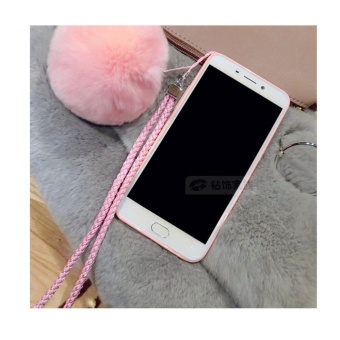 Cartoon Cute Mirror Case For OPPO A59/F1s(pink+Hair Ball KT) - Intl June 2018 - 2 Cartoon cute mirror Case For OPPO A59/F1s(pink+Hair ball KT) - intl - 2