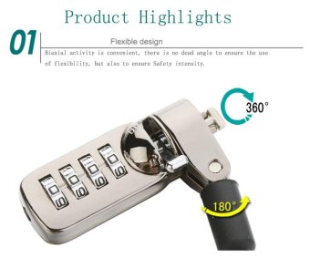Combination Security Lock Cable For Notebook Laptop Pc ComputerMonitor Lcd - 2m Cable Black - Intl June 2018 - 3 Combination Security Lock Cable for Notebook Laptop Pc ComputerMonitor lcd - 2m Cable Black - intl - 3