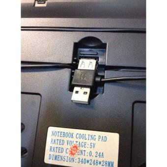 CoolCold USB2.0 Two Fans Cooler Pad For 14 / 15.6 / 17 Inch Laptops(BLACK) April 2018 - 2 CoolCold USB2.0 Two Fans Cooler Pad for 14 / 15.6 / 17 inch Laptops(BLACK) - 2