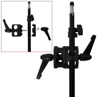 Dual Head Grip Swivel Head Holder Bracket For Studio Flash Reflector Boom (Intl) June 2018 - 5 Dual Head Grip Swivel Head Holder Bracket for Studio flash Reflector Boom (Intl) - 5