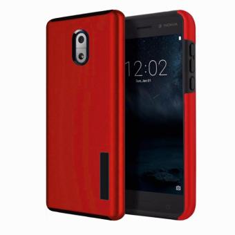 Dual Pro Shockproof Case For Nokia 3 (Red) June 2018 - 2 Dual Pro Shockproof Case for Nokia 3 (Red) - 2