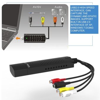 DVD DVR USB 2.0 Capture Video Adapter Converter Cable With Stereo Audio RCA S-Video Input For PC Laptop - Intl June 2018 - 3 DVD DVR USB 2.0 Capture Video Adapter Converter Cable with Stereo Audio RCA S-Video Input for PC Laptop - intl - 3