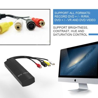DVD DVR USB 2.0 Capture Video Adapter Converter Cable With Stereo Audio RCA S-Video Input For PC Laptop - Intl June 2018 - 2 DVD DVR USB 2.0 Capture Video Adapter Converter Cable with Stereo Audio RCA S-Video Input for PC Laptop - intl - 2