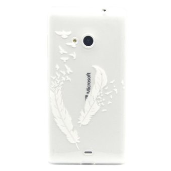 Embossed TPU Shell Case For Microsoft Lumia 535 / 535 Dual SIM(White) May 2018 - 4 Embossed TPU Shell Case for Microsoft Lumia 535 / 535 Dual SIM(White) - 4