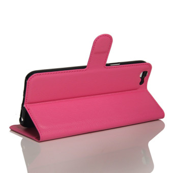 Flip Leather Wallet Case For Oppo F1s (Rose Red) - Intl June 2018 - 4 Flip Leather Wallet Case for Oppo F1s (Rose Red) - intl - 4