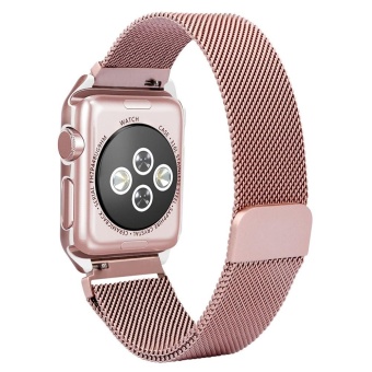 For Apple Watch 38mm Stainless Steel Magnetic Replacement WristBand With Case - Intl June 2018 - 4 For Apple Watch 38mm Stainless Steel Magnetic Replacement WristBand With Case - intl - 4