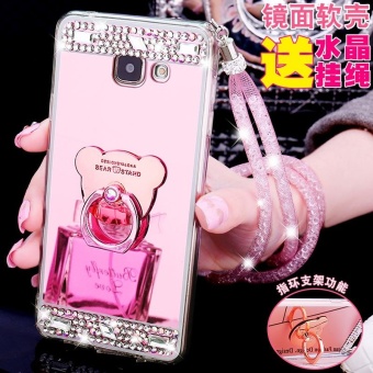 For Samsung Galaxy A7 2017 A720 Casing Fashion Phone Case Mirror Phone Cover With Ring Holder - Intl June 2018 - 4 For Samsung Galaxy A7 2017 A720 Casing Fashion Phone Case Mirror Phone Cover With Ring Holder - intl - 4