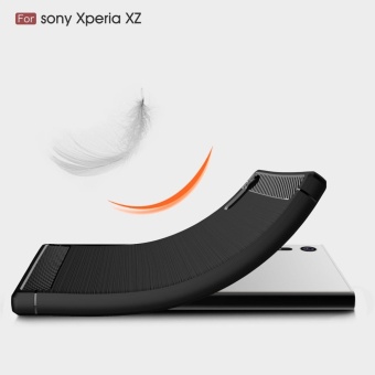 For Sony Xperia XZ Carbon Fiber Brushed Texture Slim TPU Back Case (Black) - Intl June 2018 - 4 For Sony Xperia XZ Carbon Fiber Brushed Texture Slim TPU Back Case (Black) - intl - 4