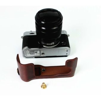 Genuine Leather Camera Case For FujiFilm Fuji XT10 X-T10 XT20 XT-20Leather Camera Half Bag Body Set Bottom Cover Open - Intl June 2018 - 3 Genuine Leather Camera Case For FujiFilm Fuji XT10 X-T10 XT20 XT-20Leather Camera Half Bag Body Set bottom Cover Open - intl - 3