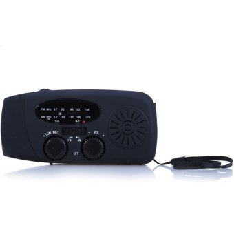 Handcrank Solar Radio AM / FM 3 LED Flashlight Phone Charge (Black)- Intl June 2018 - 4 Handcrank Solar Radio AM / FM 3 LED Flashlight Phone Charge (Black)- Intl - 4