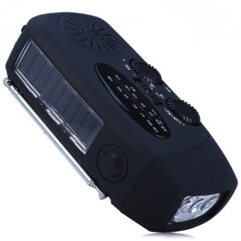 Handcrank Solar Radio AM / FM 3 LED Flashlight Phone Charge (Black)- Intl June 2018 - 5 Handcrank Solar Radio AM / FM 3 LED Flashlight Phone Charge (Black)- Intl - 5
