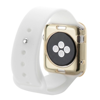 HAWEEL Slim Transparent Soft TPU Protective Case For Apple Watch38mm(Gold) June 2018 - 3 HAWEEL Slim Transparent Soft TPU Protective Case for Apple Watch38mm(Gold) - 3