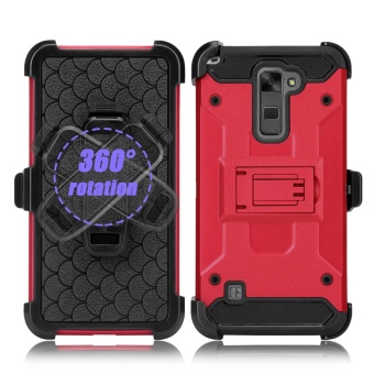 Heavy Duty Tri-Layer Armor Defender Protective Case Cover With BeltSwivel Clip And Kickstand Holster For For LG Stylus 2 Plus/Stylo 2Plus (MS550)/K530/K535 - Intl June 2018 - 2 Heavy Duty Tri-Layer Armor Defender Protective Case Cover with BeltSwivel Clip and Kickstand Holster for for LG Stylus 2 Plus/Stylo 2Plus (MS550)/K530/K535 - intl - 2