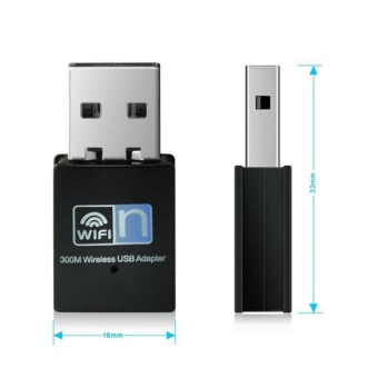 High Speed 300Mbps Mini USB Wifi Wireless Adapter 802.11 B/G/N Network Card LAN Dongle WiFi Adapter - Intl June 2018 - 2 High Speed 300Mbps Mini USB Wifi Wireless Adapter 802.11 B/G/N Network Card LAN Dongle WiFi Adapter - intl - 2
