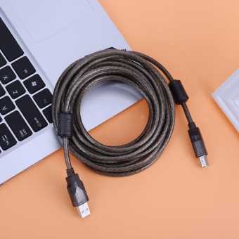 High Speed USB 2.0 Male To Type-B Male Extension Cable Cord ForPrinter (Black) (5m) - Intl June 2018 - 2 High Speed USB 2.0 Male to Type-B Male Extension Cable Cord forPrinter (Black) (5m) - intl - 2
